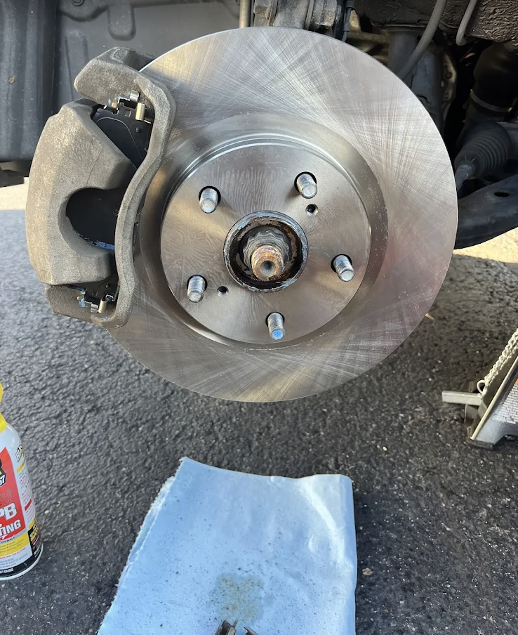 Brake rotor and caliper service